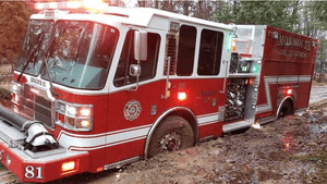 Firetruck off road recovery