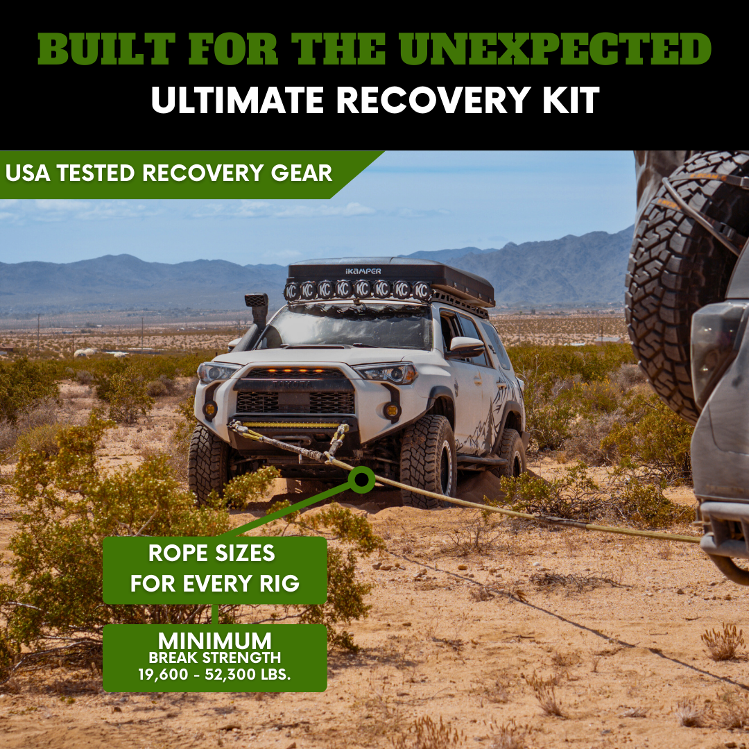 Sandy Cats kinetic rope ultimate recovery kit built for the unexpected