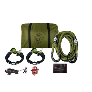 Kinetic-X Standard Recovery Kit, kinetic rope with soft shackles package