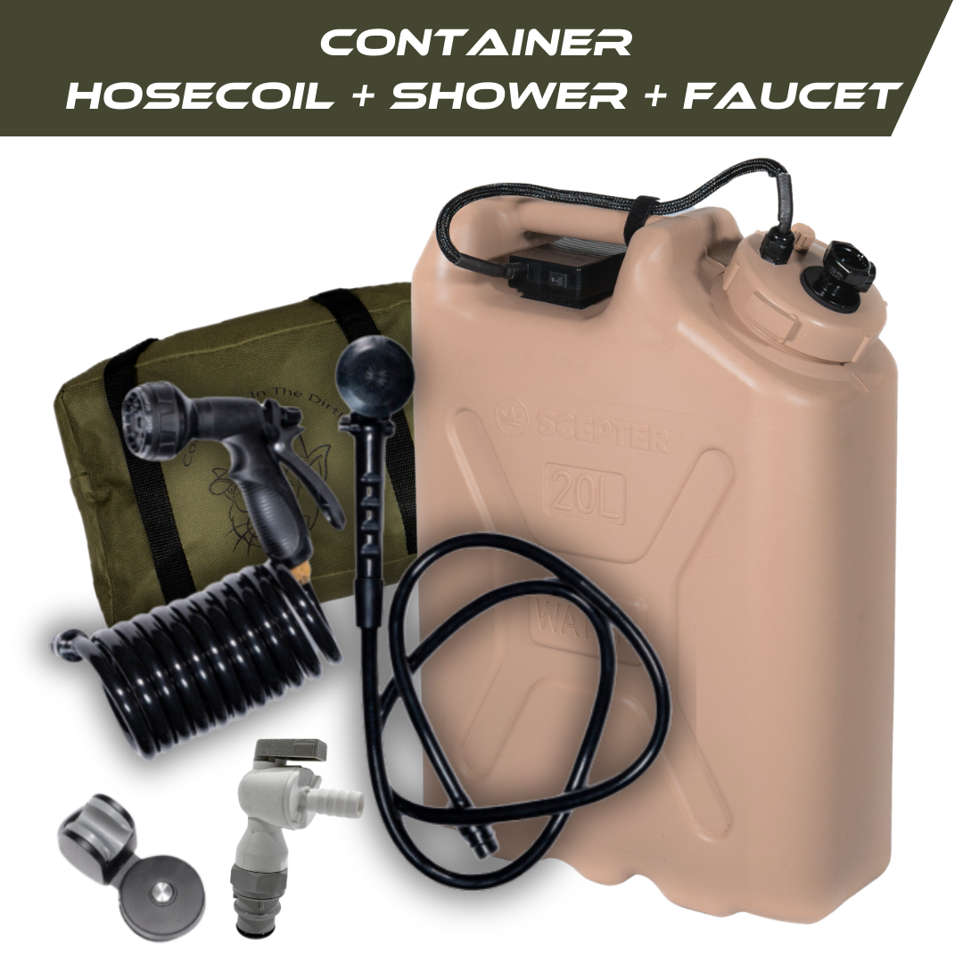 container-sand-faucet-hosecoil-shower