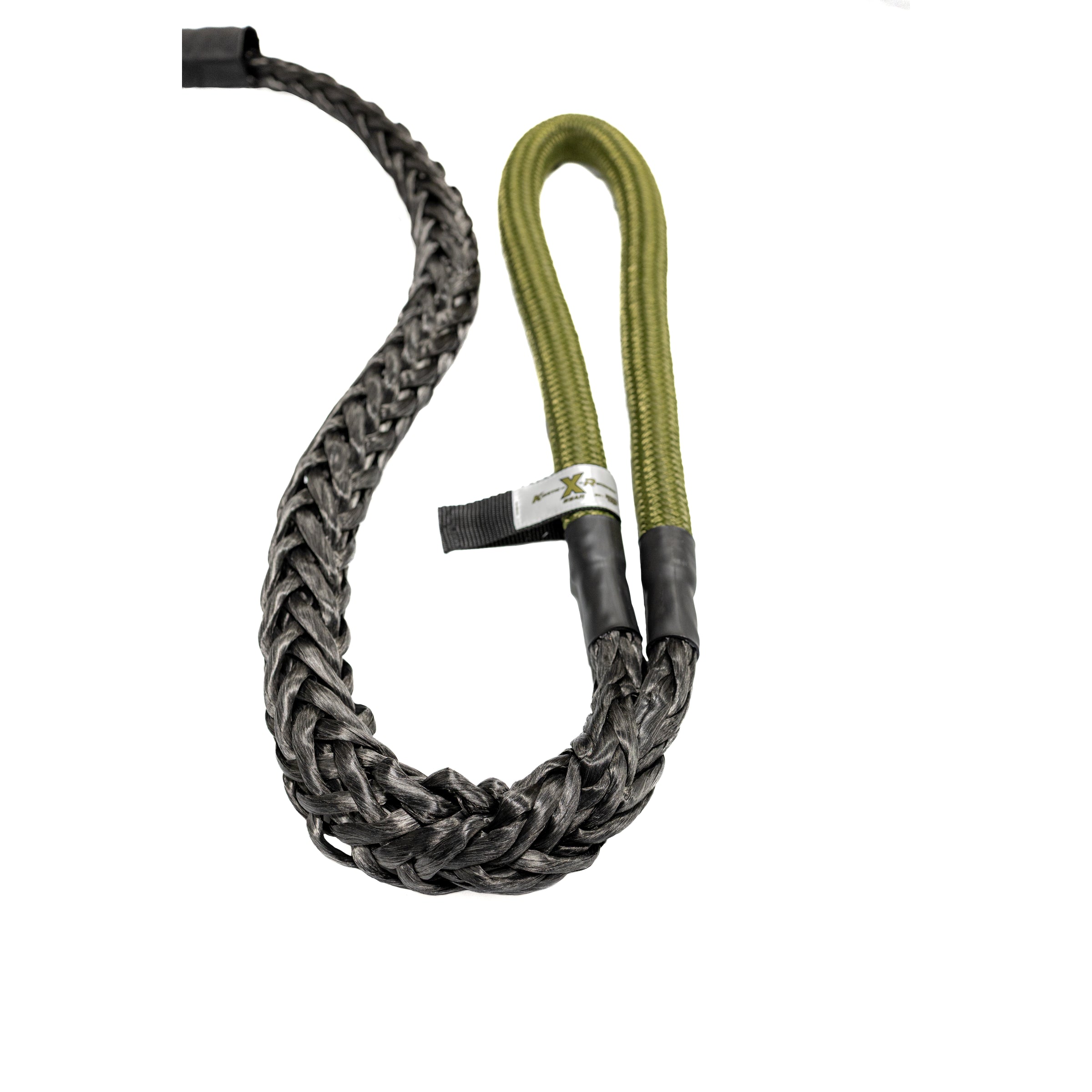 Sandy Cats 20 foot Hero Bridle eye with its tag and the 3/4 inch rope under the cover